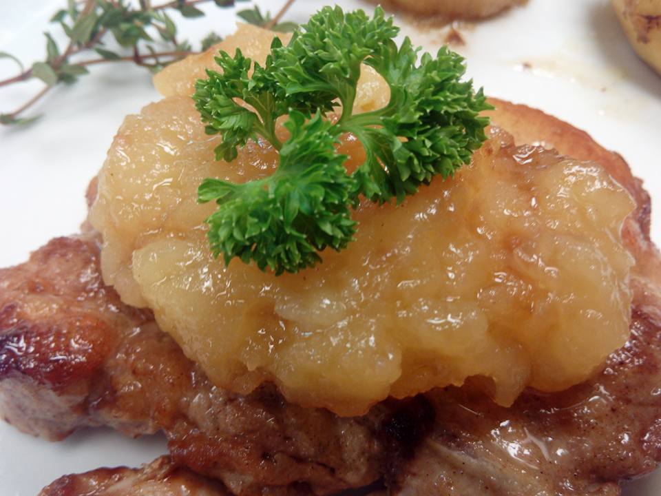 DIY Pork Chop, Apple Sauce, Fondant Potatoes2